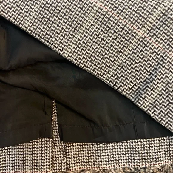 Talbots Windowpane Houndstooth Sheath Dress in Browns, Size 10P - Picture 6 of 9